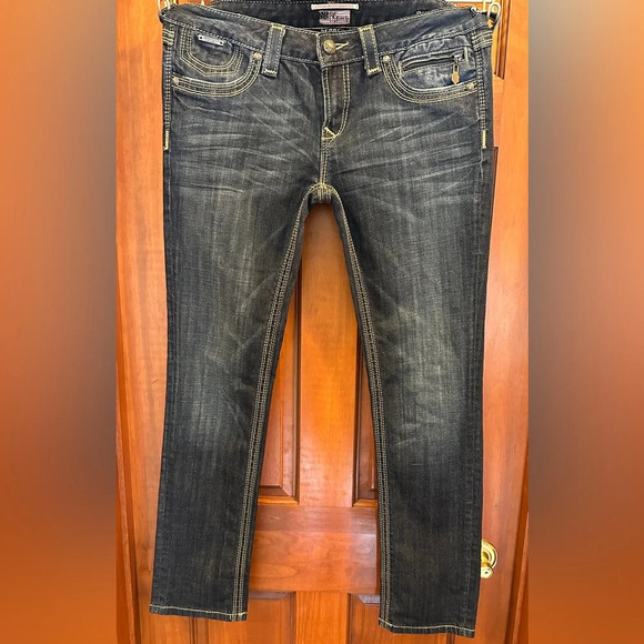 ReRock For EXPRESS Skinny Distressed Denim Jeans Stretch Women's Size 10S. - Picture 8 of 8